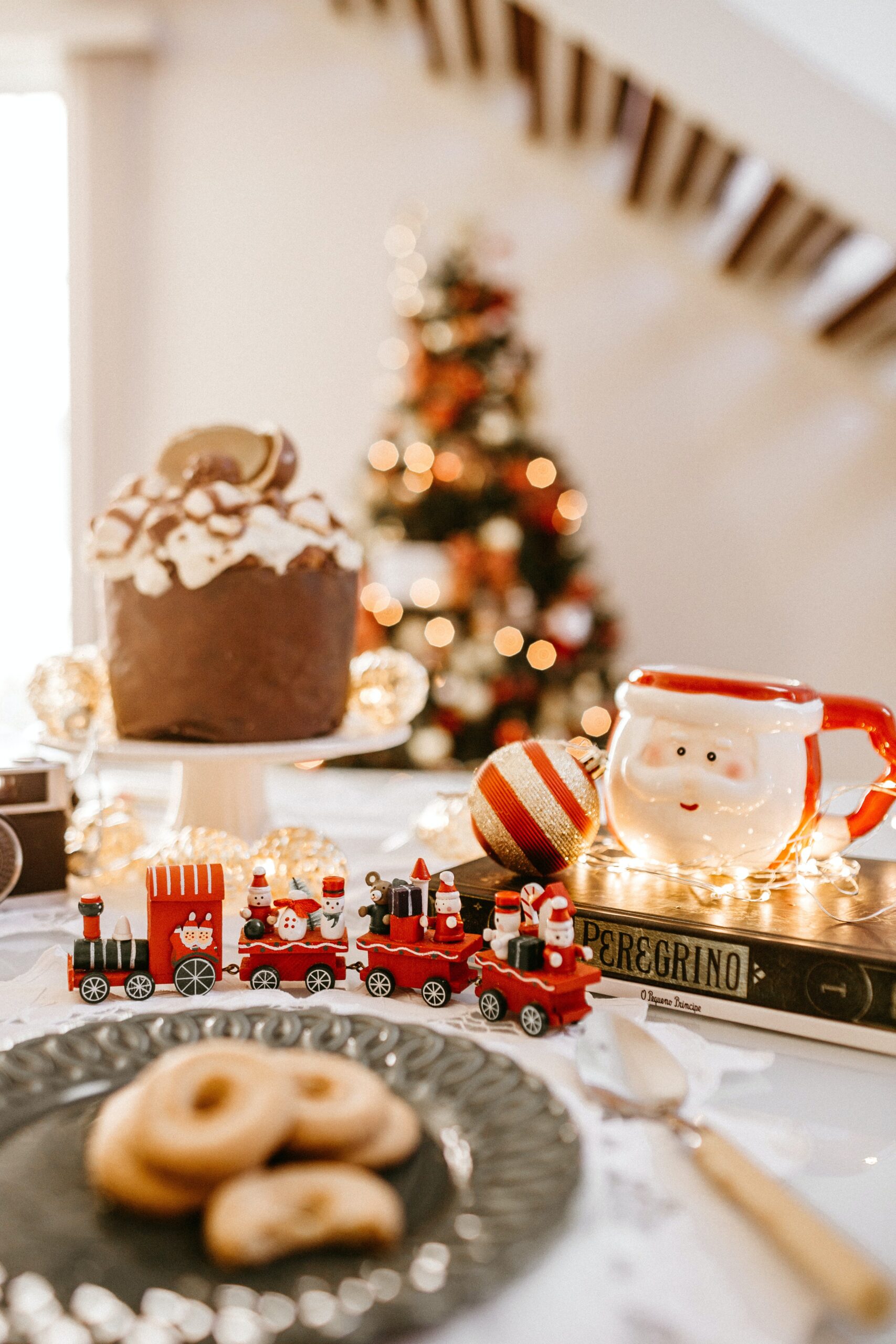 A cosy Christmas table scene that reflects the festive atmosphere many people navigate while working on their recovery during the holiday season.